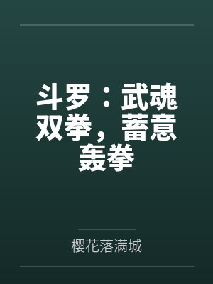 斗罗:武魂双拳,蓄意轰拳 斗罗:武魂双拳,蓄意轰拳
