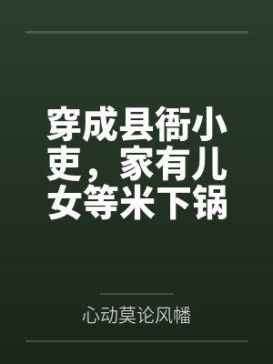 穿成县衙小吏,家有儿女等米下锅 穿成县衙小吏,家有儿女等米下锅